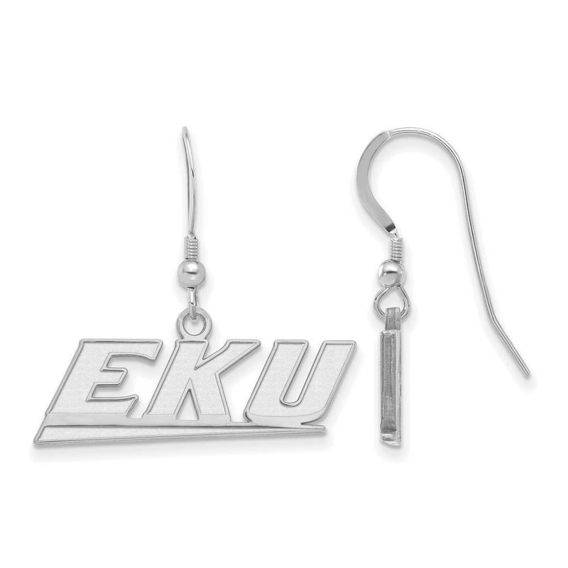Sterling Silver Eastern Kentucky University Small Dangle Earrings
